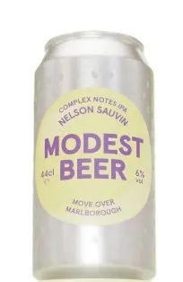 Modest Beer Complex Notes IPA - Nelson Sauvin - Move Over Marlborough