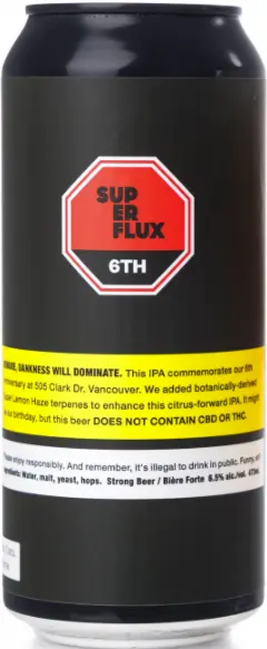 Superflux Beer Company 6th Anniversary IPA