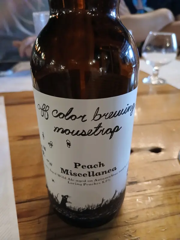 Off Color Brewing Peach Miscellanea