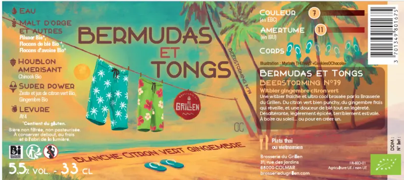 Brasserie du Grillen Beerstorming N°79 - Bermudas et Thongs