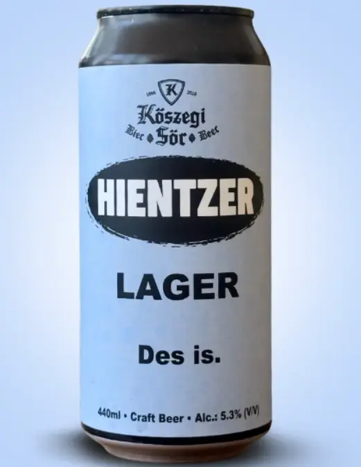 Kőszegi Sör Hientzer Lager