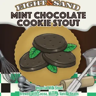 Eight & Sand Beer Company Mint Chocolate Cookie Stout
