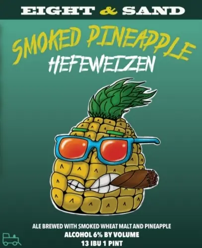 Eight & Sand Beer Company Smoked Pineapple Hefeweizen