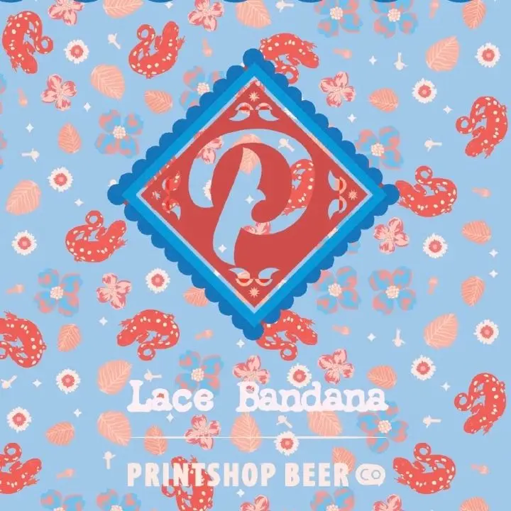 Printshop Beer Co. Lace Bandana