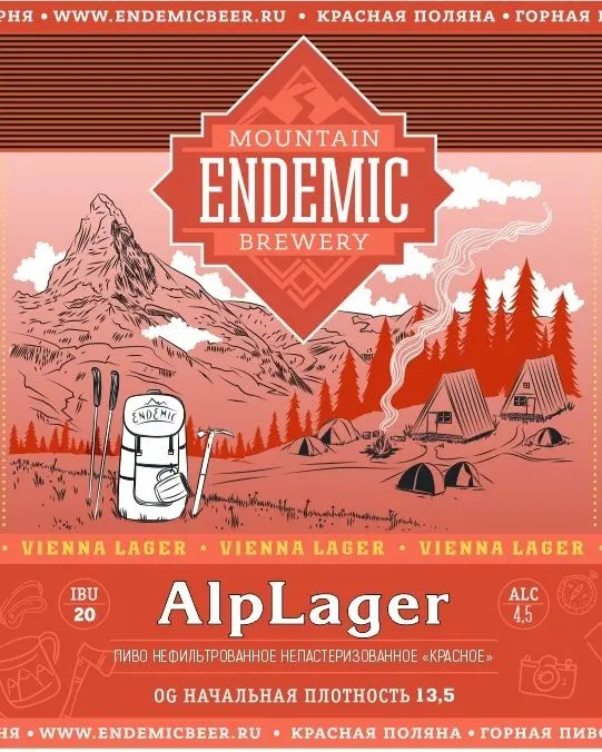Endemic Mountain Brewery AlpLager