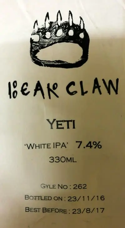 Bear Claw Yeti