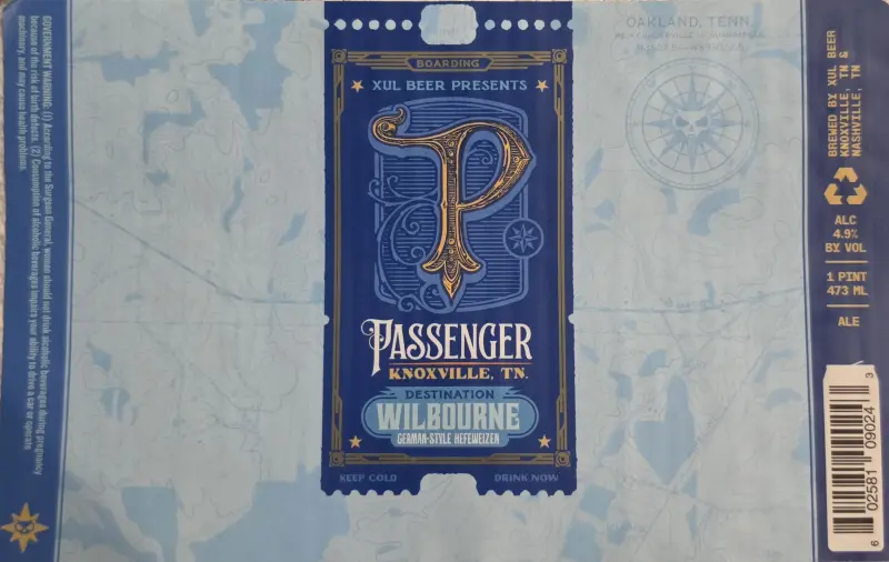 Xül Beer Company Passenger Knoxville, TN Destination Wilbourne