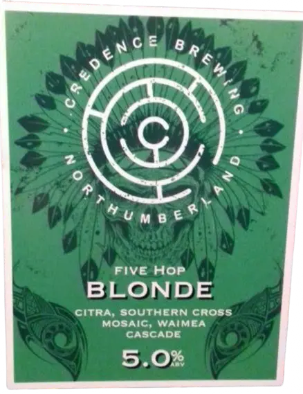 Credence Brewing Five Hop Blonde
