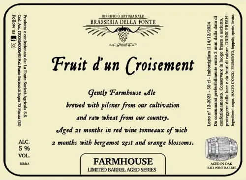 Brasseria della Fonte Fruit D'un Croisement