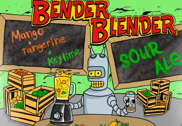 Three 3's Brewing Company Bender Blender: Mango + Tangerine + Key Lime