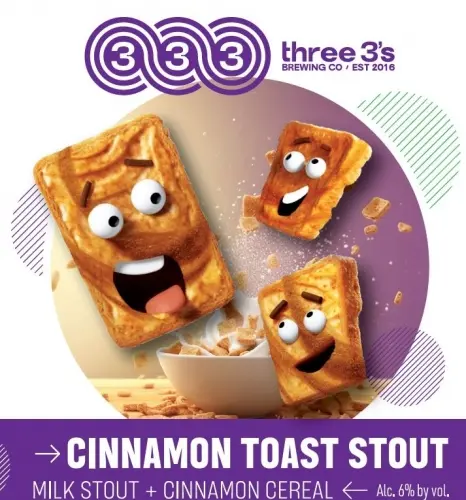 Three 3's Brewing Company Cinnamon Toast Stout