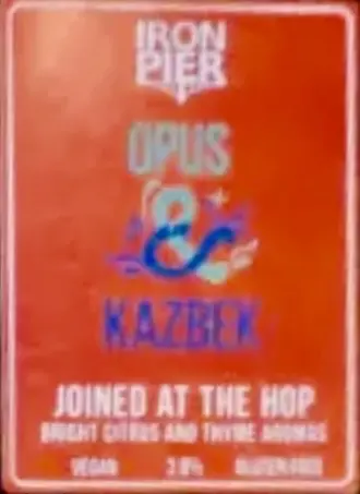 Iron Pier Brewery Joined at the Hop - Opus & Kazbek
