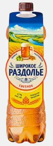 Baltika Brewery (Балтика) Shirokoye Razdolye Svetloye (Широкое Раздолье Светлое)