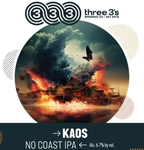 Three 3's Brewing Company KAOS IPA