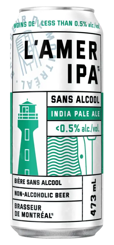 Brasseur de Montréal L'Amer IPA (Sans Alcool)