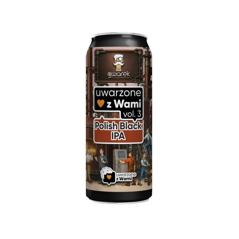 Browar Gwarek Uwarzone z Wami #3 Polish Black IPA