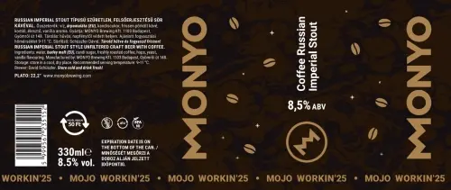 MONYO Brewing Co. MOJO WORKIN'25: Coffee Russian Imperial Stout