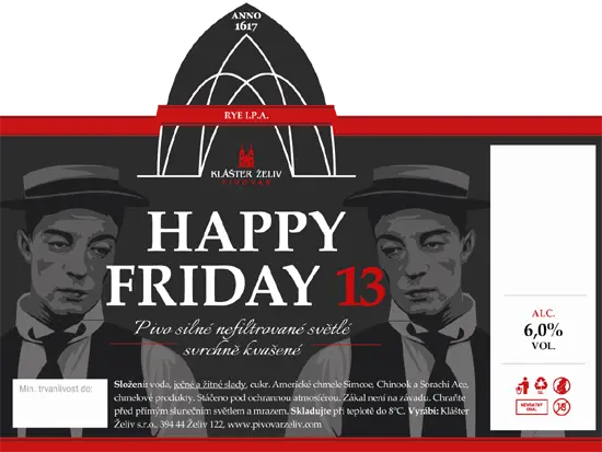 Klášterní Pivovar Želiv Happy Friday 13