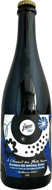Fauve Craft Bière À L'Assaut des Flots Noirs - Bourbon BA Imperial Stout IS Élevé 24 Mois 2023