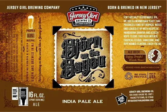 Jersey Girl Brewing Company Bjorn On the Bayou
