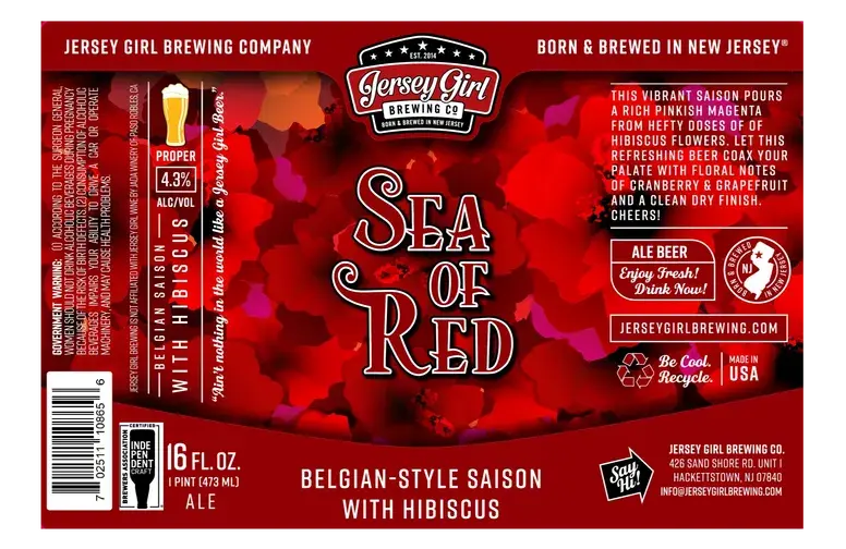 Jersey Girl Brewing Company Sea of Red