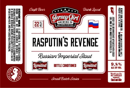 Jersey Girl Brewing Company Rasputin's Revenge