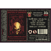 De Struise Brouwers Black Damnation XXVII - Masters of Darkness Double B.A.