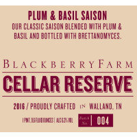 Blackberry Farm Brewery Cellar Reserve: Plum & Basil Saison