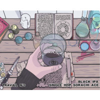 Nanobrasserie de l'Ermitage Laboratoire d'Alchimie 5: Black IPA Single Hop Sorachi Ace