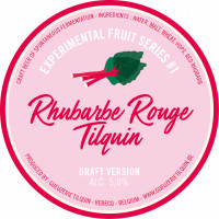 Gueuzerie Tilquin Experimental Fruit Series #1 - Rhubarbe Rouge - Draft Version