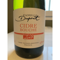 Domaine Famille Dupont Cidre Bouché 2017