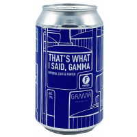Brouwerij Frontaal That's What I Said, Gamma