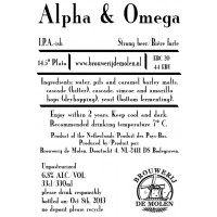 Brouwerij De Molen Alpha & Omega