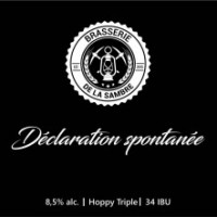 Brasserie de la Sambre Déclaration Spontanée