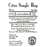 Brouwerij De Molen Citra Single Hop