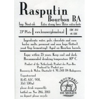 Brouwerij De Molen Rasputin Bourbon BA