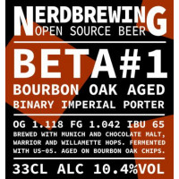 Nerdbrewing Beta #01 Bourbon Oak Aged Binary Imperial Porter