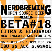 Nerdbrewing Beta #18 Citra & Eldorado New England Session IPA