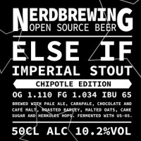 Nerdbrewing Else If Imperial Stout - Chipotle Ed.