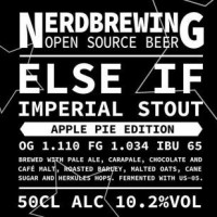 Nerdbrewing Else If Imperial Stout - Apple Pie Ed.