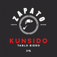 Zapato Brewery Kunsido Tablo Biero