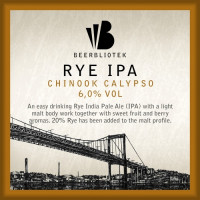 Beerbliotek Rye IPA Chinook Calypso