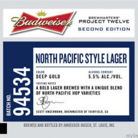 Anheuser-Busch InBev USA Budweiser Project Twelve - Batch 94534 (North Pacific Style Lager)
