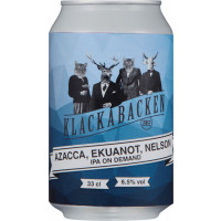 Klackabackens Bryggeri IPA On Demand: Azacca, Ekuanot, Nelson