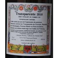 Cidrerie du Vulcain (Jacques Perritaz) Transparente 2018
