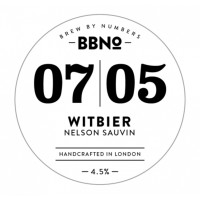 Brew By Numbers 07|05 Witbier - Nelson Sauvin