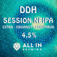 All In Brewing DDH Session NEIPA (Citra, Ekuanot, Columbus)