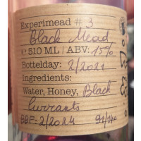 De Mederie Experimead #3 - Black Mead