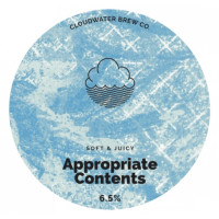 Cloudwater Brew Co Appropriate Contents