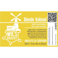 Wilskracht Stadsbrouwerij Ravenstein Blonde Kolonel